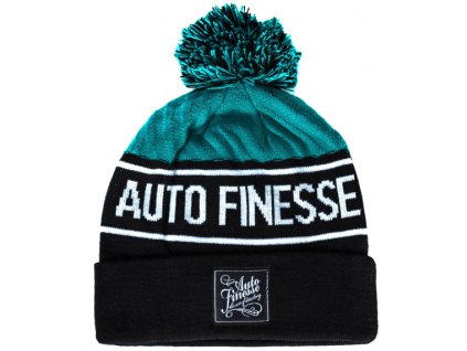 auto finesse bobble knitted beanie teal