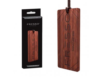 Dřevěný přívěsek s vůní Fresso Signature Man