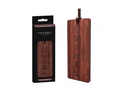 Dřevěný přívěsek do auta s vůní Fresso Dark Delight