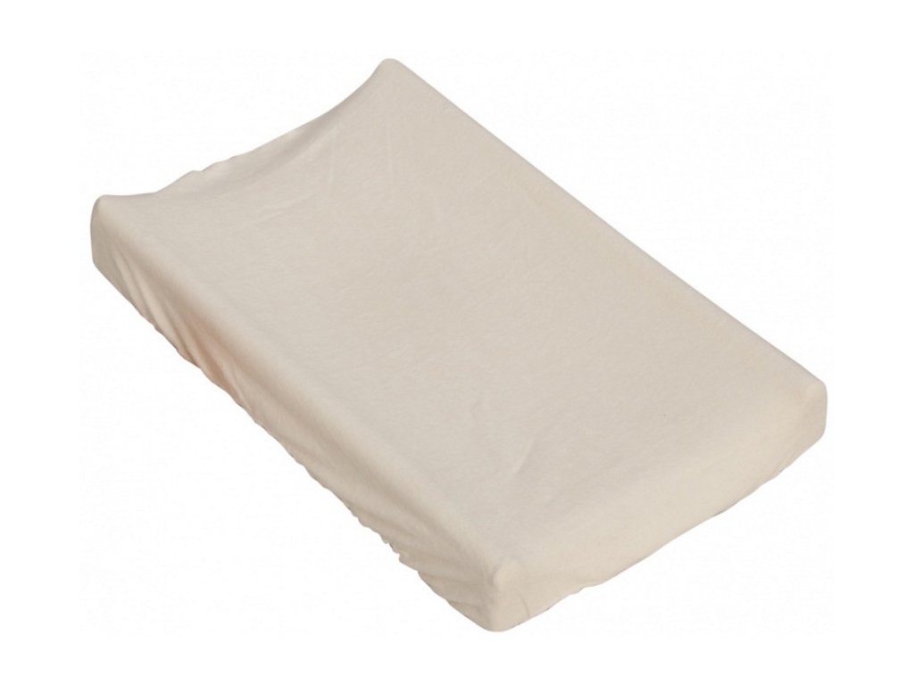 2821 prosteradlo na prebalovaci podlozku nebo matraci do kolebky ci kose bezova 85 x 55 cm