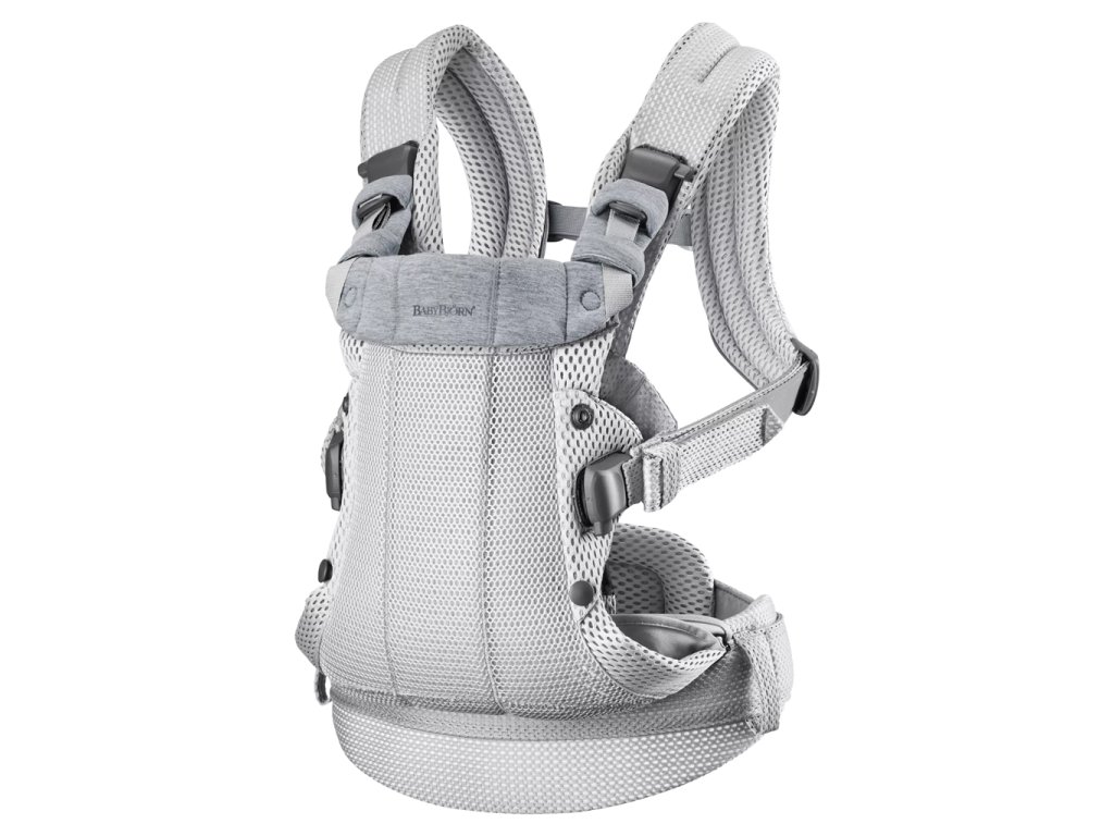 BABYBJÖRN Nosítko Harmony Silver 3D mesh, do 15 kg