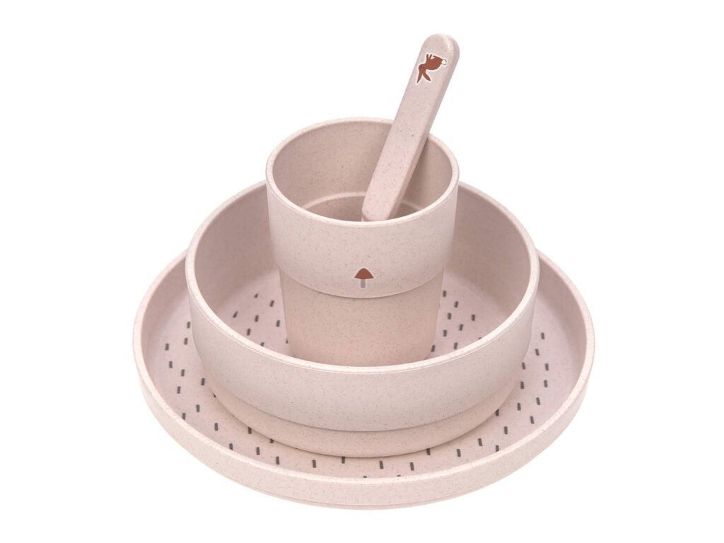 LÄSSIG Dish Set PP/Cellulose Little Forest rabbit