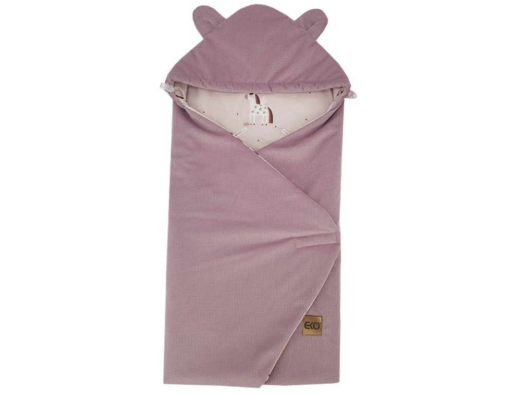 EKO Fusak zavinovací do autosedačky VELVET Unicorn 110x100 cm