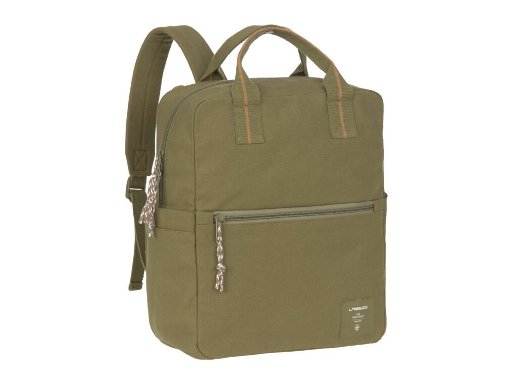 LÄSSIG Green Label Little One & Me Square Backpack Big Gots olive