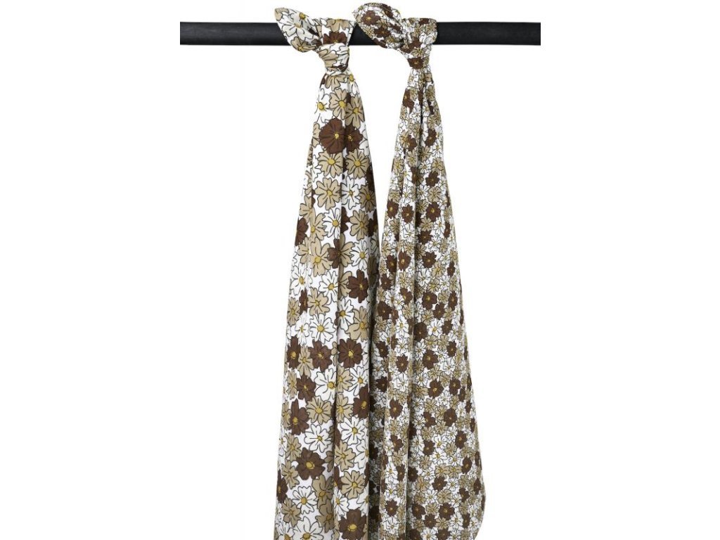 5931 pleny 2 baleni vintage flower taupe