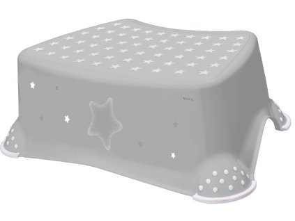 Stupínek k WC/umyvadlu "Stars", Šedá
