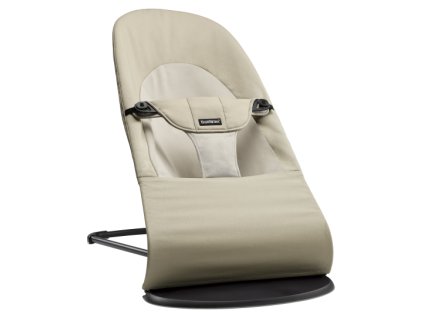 Lehátko Babybjorn Balance Soft cotton Khaki/Beige , černá konstrukce(0)
