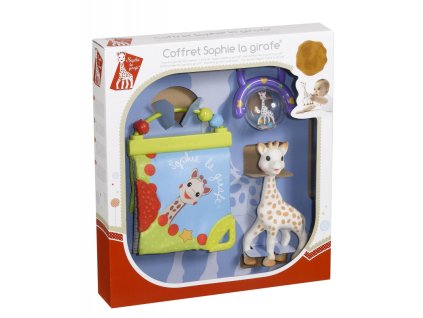 Vulli Dárkový set žirafa Sophie (Barva červené chrastítko)