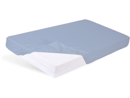 BABYMATEX Prostěradlo nepromokavé s gumičkou Bamboo světle modré 60x120 cm
