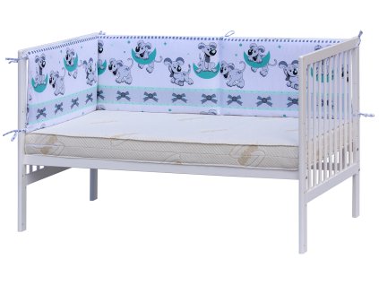 6725 1 mantinel do postylky 4dilny scarlett tigi 210 x 40 cm tyrkysova