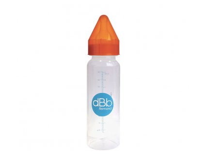 dBb Remond dBb kojenecká lahvička PP 270 ml, savička NN. Silikon, Orange