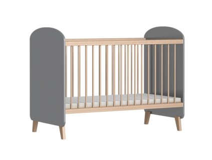 Postýlka Faktum Colette Grey 60x120 cm Lišta proti okusu: bez lišty