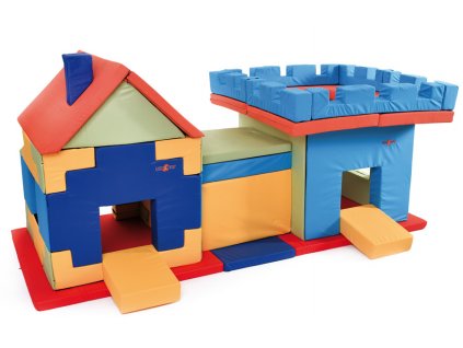 Bind a Bery Kft. Hrací dětský domeček Tetris, tunel a věž z molitanu