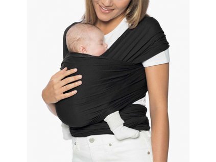 ERGOBABY Aura wrap/šátek na nošení - Pure black