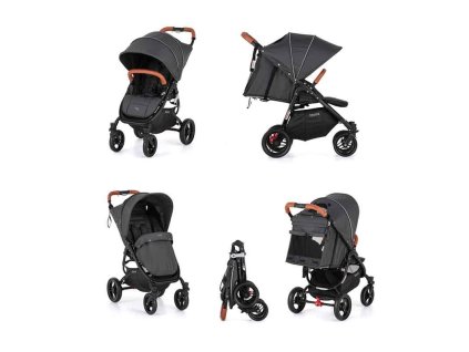 VALCO BABY Kočárek sportovní Snap 4 Flat Matte LTD Edition Signature Grey, ekokůže