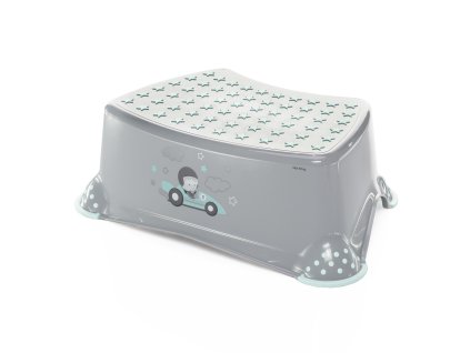 Stupínek k WC/umyvadlu "Racer", Grey/Mint