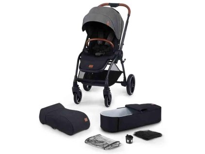 KINDERKRAFT Kočárek sportovní Evolution Cocoon 2v1 Platinum Grey