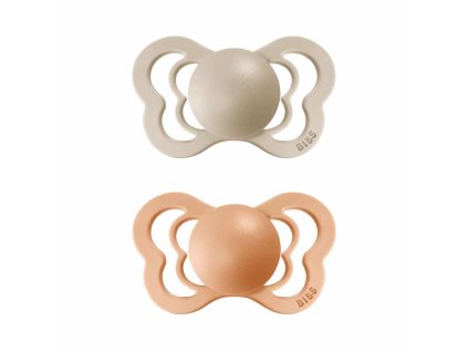 BIBS Couture cumlik z prirodneho kaucuku 2ks VanillaPeach