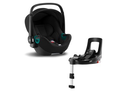 Autosedačka Baby-Safe 3 i-Size Bundle Flex iSense, Space Black