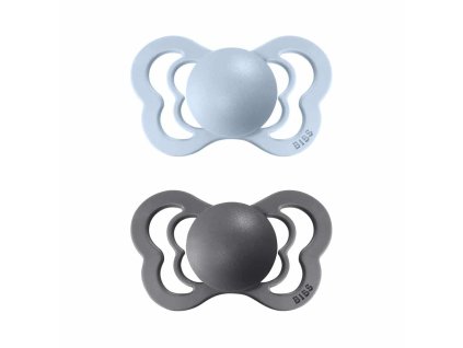 BIBS Couture cumliky z prirodneho kaucukuzo silikonu 2ks BabyBlueIron