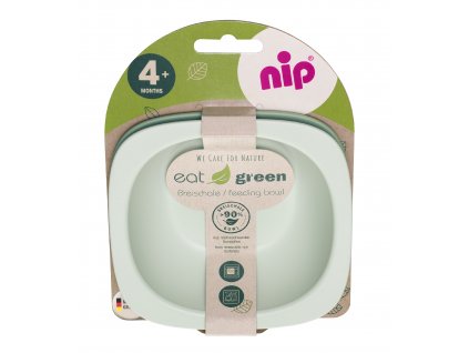 NIP GREEN line miska, 2ks, green/light green