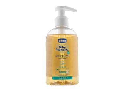 CHICCO Mýdlo na ruce tekuté se zeleným čajem Baby Moments 96 % přírodních složek 250 ml