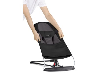 010022 fabric seat bouncer balance soft black darkgray cotton product babybjorn 01 medium