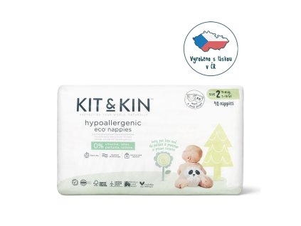 KIT & KIN Pleny jednorázové eko 2 (4-8 kg) 40 ks