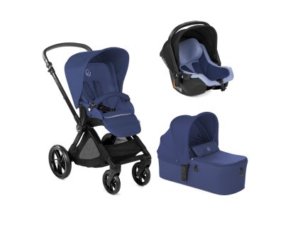 JANÉ Kočárek kombinovaný Muum + Micro + Koos i-size R1 Lazuli Blue