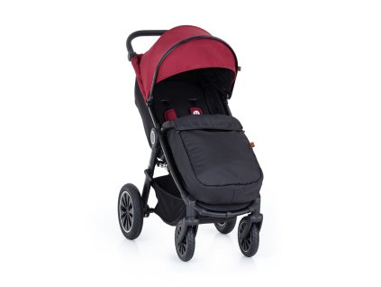 PETITE&MARS Kočárek sportovní Street+ Air Black Deep Ruby Complete