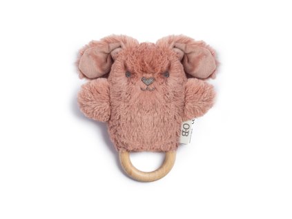 ob designs plysove chrastitko kralicek dusty pink