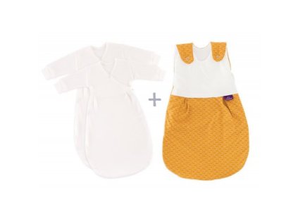 TRÄUMELAND Spací pytel 3 dílný set Liebmich Fische gold 50/56