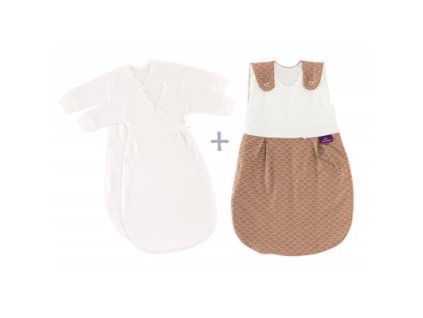 TRÄUMELAND Spací pytel 3 dílný set Liebmich Fische braun 68/74