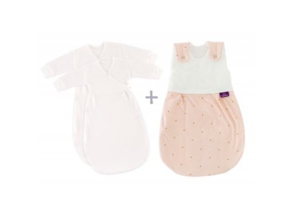 TRÄUMELAND Spací pytel 3 dílný set Liebmich Märchengold 62/68