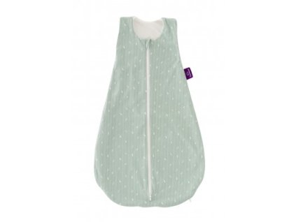 TRÄUMELAND Spací pytel GOTS Liebmich Blätter mint 60