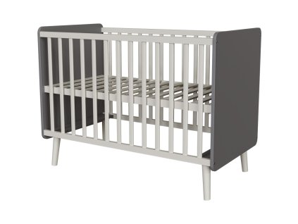 26460 1 detska postylka 120x60cm faktum peak grey white
