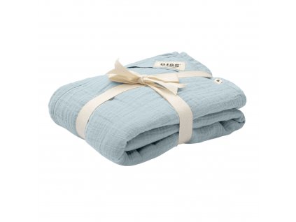BIBS muselinova zavinovacka z BIO bavlny BabyBlue 9401231 5713795242122