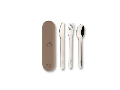 citron set priboru se silikonovym pouzdrem brown lemon