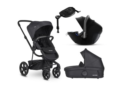 EASYWALKER Kočárek kombinovaný Harvey3 Premium 4v1 Jet Black All Black