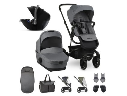 EASYWALKER Set 3XL kočárek kombinovaný Harvey3 Fossil Grey s příslušenstvím