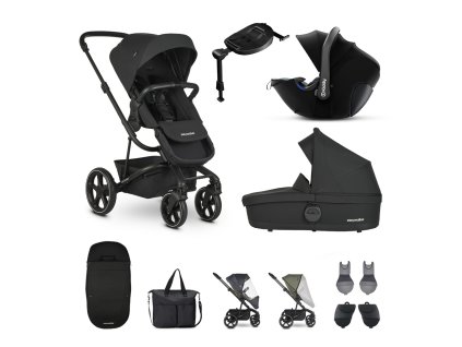 EASYWALKER Set 4XL kočárek kombinovaný Harvey3 Shadow Black s příslušenstvím