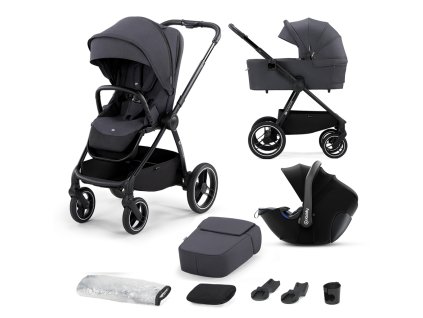 KINDERKRAFT SELECT Kočárek kombinovaný Nea 3v1 Deep Grey, Premium
