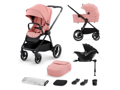 KINDERKRAFT SELECT Kočárek kombinovaný Nea 4v1 Ash Pink, Premium