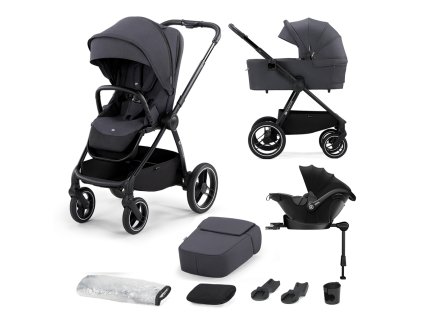 KINDERKRAFT SELECT Kočárek kombinovaný Nea 4v1 Deep Grey, Premium