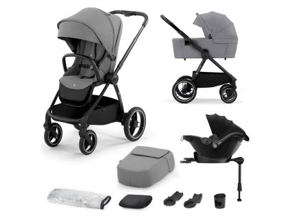 KINDERKRAFT SELECT Kočárek kombinovaný Nea 4v1 Platinum Grey, Premium
