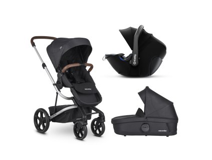 EASYWALKER Kočárek kombinovaný Harvey3 Premium 3v1 Jet Black