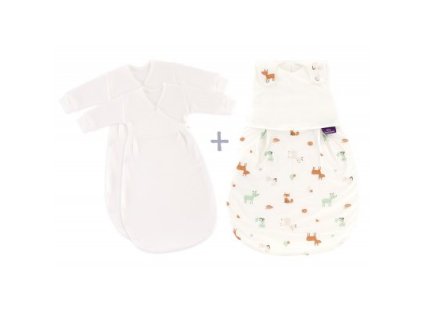 TRÄUMELAND Spací pytel Liebmich 3dílný set Waldtiere 62/68