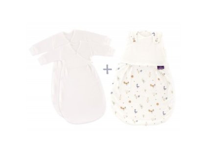 TRÄUMELAND Spací pytel Liebmich 3dílný set Kikeriki 56/62