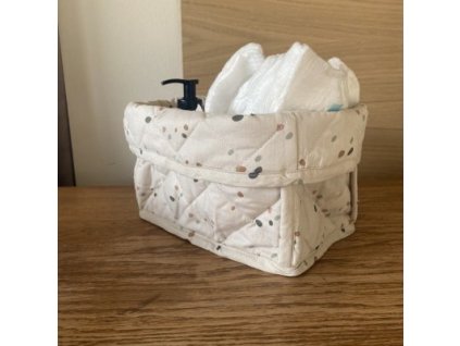 PETÚ PETÚ Kres Prošívaný úložný košík Dots