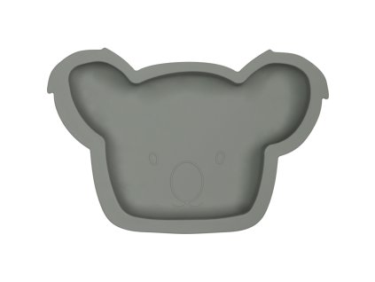 TRYCO Silikonový talířek Koala, Olive Gray